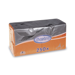Papierov obrsky 24x24cm/250ks 2 vrstvov oranov 85915