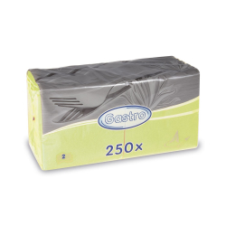 Papierov obrsky 24x24cm/250ks 2 vrstvov ltozelen 85917