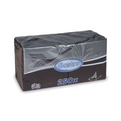 Papierov obrsky 24x24cm/250ks 2 vrstvov ierne 85919