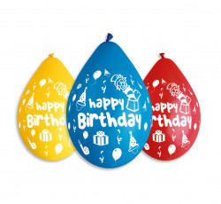 Prty baln Happy Birthday/5ks P097