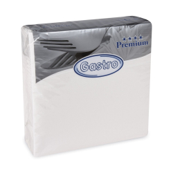 Papierov obrsky PREMIUM 40cm/50ks biele 89100
