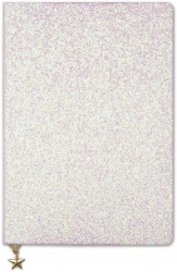 Zpisnk A5 linajkov glitter strieborn