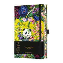 Zpisnk A5 s gumikou CASTELLI MILANO linajkovan QC6BI-007