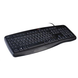 Klavesnica C-TECH KB-107 USB CZ/SK ergo
