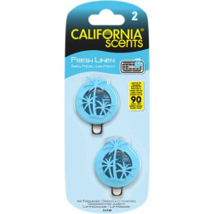 Va do auta, mini difzor, 2*3 ml, CALIFORNIA SCENTS "Fresh Linen"
