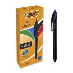 Gukov pero, 0,32 mm, stlac mechanizmus, tvorfarebn, BIC "4 Colours Pro"