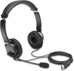 Nhlavn slchadl, s mikrofnom, USB-A, KENSINGTON