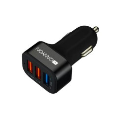 Nabjaka do auta, 3xUSB, QC 3.0, 2,1A, CANYON "C-07"