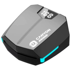 Slchadl, bezdrtov, Bluetooth 5.3, gaming, CANYON "DoubleBee GTWS-2", ierna