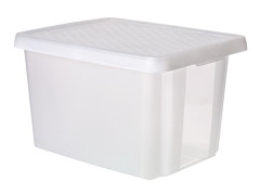 Odkladac box, s vekom, 45 l, priehadn, CURVER "Essentials"