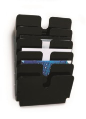 Stojan na prospekty, nstenn, horizontlny, A4, DURABLE "FLEXIPLUS 6", ierna