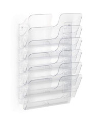 Stojan na prospekty, nstenn, horizontly, A4, DURABLE "FLEXIPLUS 6", priehadn
