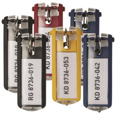 Kenka, plastov, DURABLE "KEY CLIP", rzne farby