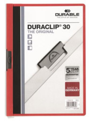 Rchloviaza, s klipom, A4, DURABLE "DURACLIP 30", erven