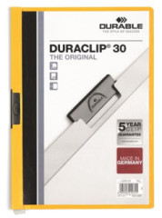 Rchloviaza, s klipom, A4, DURABLE "DURACLIP 30", lt