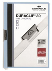 Rchloviaza, s klipom, A4, DURABLE "DURACLIP 30", modr
