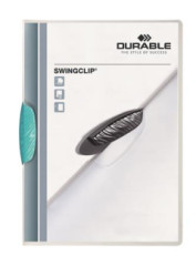 Rchloviaza, s klipom, A4, DURABLE "Swingclip 30", svetlomodr