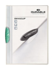 Rchloviaza, s klipom, A4, DURABLE "Swingclip 30", tmavozelen