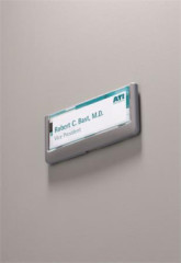 Informan tabuka, 149x52,5 mm, DURABLE "CLICK SIGN", siv