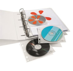 Obal na CD/DVD, s dierovanm, DURABLE