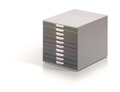 Zsuvkov box, plastov, 10 zsuviek, DURBALE "VARICOLOR 10", siv