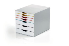 lon box na dokumenty, so 7 zsuvkami, DURABLE "VARICOLOR MIX 7", farebn