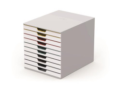 Zsuvkov box, plastov, 10 zsuviek, DURBALE "VARICOLOR 10", biela