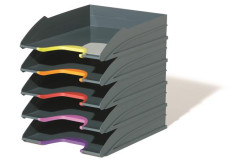 Odklada, set, plastov, 5-dielov, DURABLE "VARICOLOR 5"