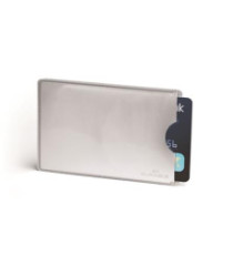 Plastov puzdro, 1-kusov, na RFID kartu, DURABLE, strieborn