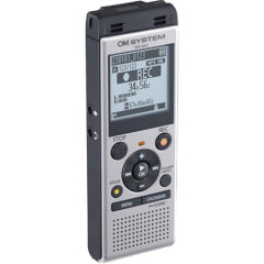 Diktafn, digitlny, pam 4 GB, OM SYSTEM "WS-882", strieborn
