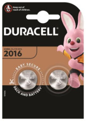 Gombkov batria, CR2016, 2 ks, DURACELL