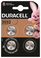 Gombkov batria, CR2032, 4 ks, DURACELL