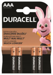Batria, mikro AAA, 4ks, DURACELL "Basic"
