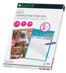 Laminovacia flia, 125 mikron, A4, matn, LEITZ "iLam"