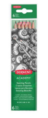 Grafitov ceruzka, sada, eshrann, DERWENT "Academy", 6 rznych tuhost