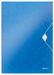 Doska s gumikou, PP, A4, LEITZ "Wow", modr