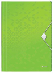 Doska s gumikou, PP, A4, LEITZ "Wow", zelen