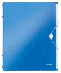 Organizr, A4, 12 dielny, plastov, LEITZ "Wow", modr