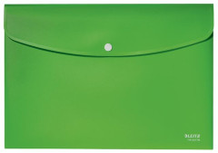 Puzdro na dokumenty, A4, PP, na patent, LEITZ "Recycle", zelen