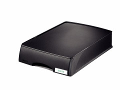 Box na dokumenty, plastov, 1 zsuvkov, LEITZ "Plus", ierny