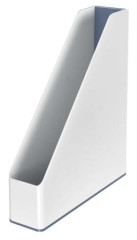 Zaklada, plastov, 73 mm, dvojfarebn, LEITZ "Wow",  biely