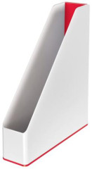 Zaklada, plastov, 73 mm, dvojfarebn, LEITZ "Wow", erven