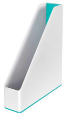 Zaklada, plastov, 73 mm, dvojfarebn, LEITZ "Wow", adovo modr