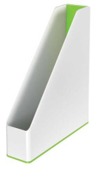 Zaklada, plastov, 73 mm, dvojfarebn, LEITZ "Wow", zelen