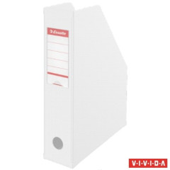 Zaklada, PVC/kartn, 70 mm, skladac, ESSELTE, Vivida biela