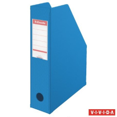 Zaklada, PVC/kartn, 70 mm, skladac, ESSELTE, Vivida modr