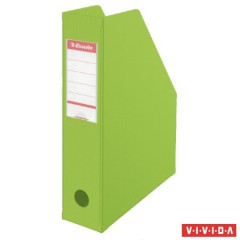 Zaklada, PVC/kartn, 70 mm, skladac, ESSELTE, Vivida zelen