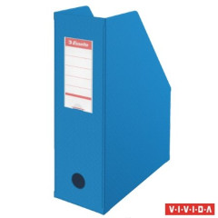Zaklada, PVC/kartn, 100 mm, skladaten, ESSELTE, Vivida modr