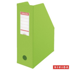 Zaklada, PVC/kartn, 100 mm, skladaten, ESSELTE, Vivida zelen