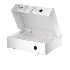 Archvny box, A4, 80 mm, otvranie smerom nahor, LEITZ "Infinity", biely